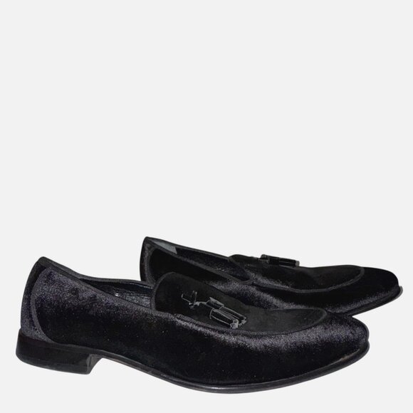 Genio Hand Made Velvet Tassel Loafers 45 12 Formal Dress  display picture 2